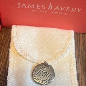 Vintage PRAY! James Avery Silver 'Pray' Pendant/Charm